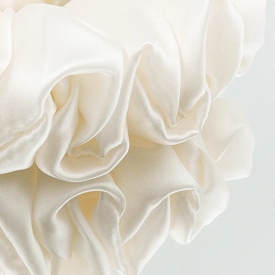 Snowy - Silk Scrunchie
