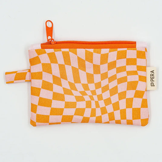 Peach Pit Zippered Wallet