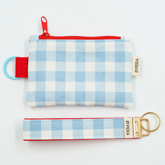 Gingham Pop Zippered Wallet