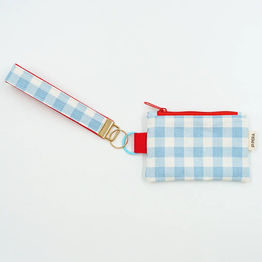 Gingham Pop Zippered Wallet