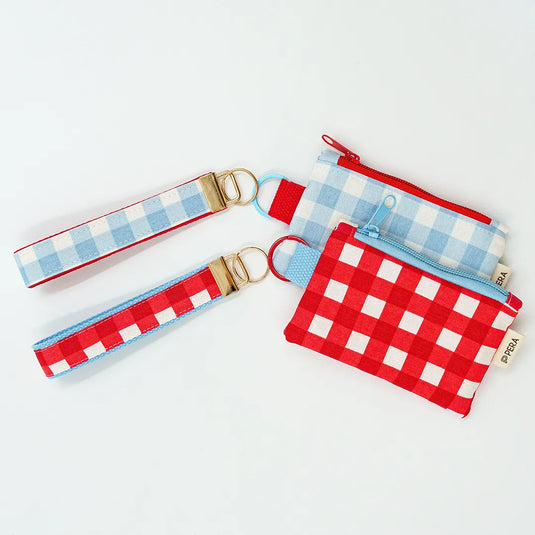 Gingham Pop Wristlet