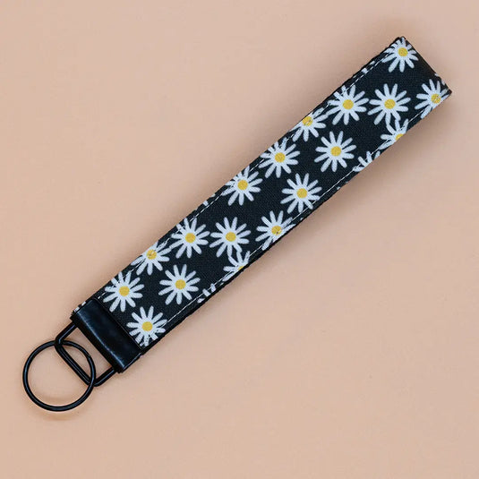 Black Denim Wristlet Keychain - Pera Atelier