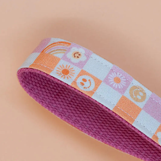 Light Pink Emoji Wristlet Keychain - Pera Atelier