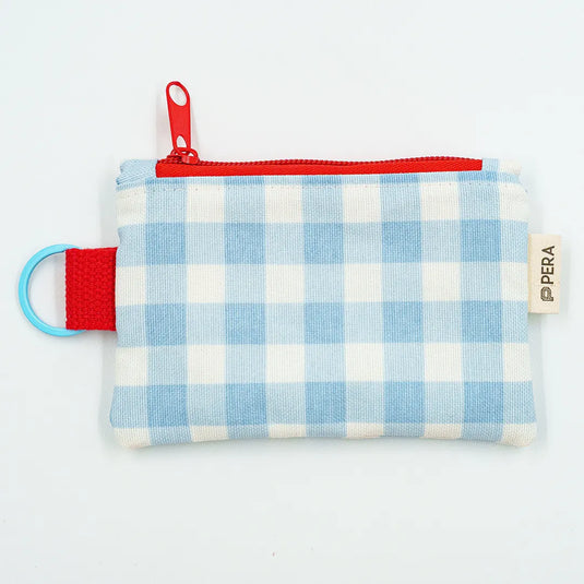 Gingham Pop Zippered Wallet