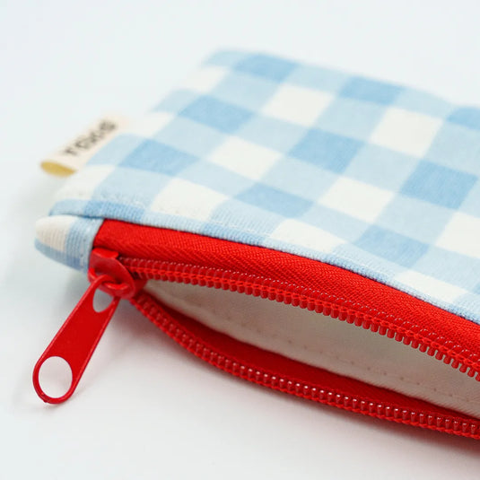 Gingham Pop Zippered Wallet