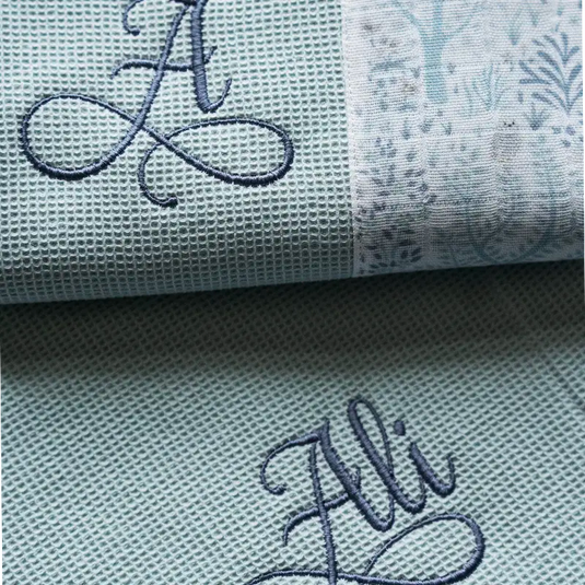 Embroidered Baby Blanket with Initials and baby name